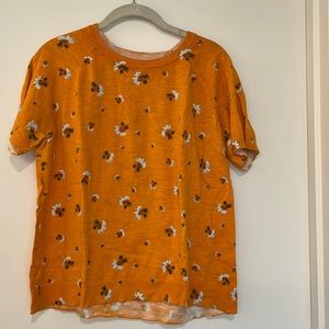 Loft Floral Short Sleeve Sweater